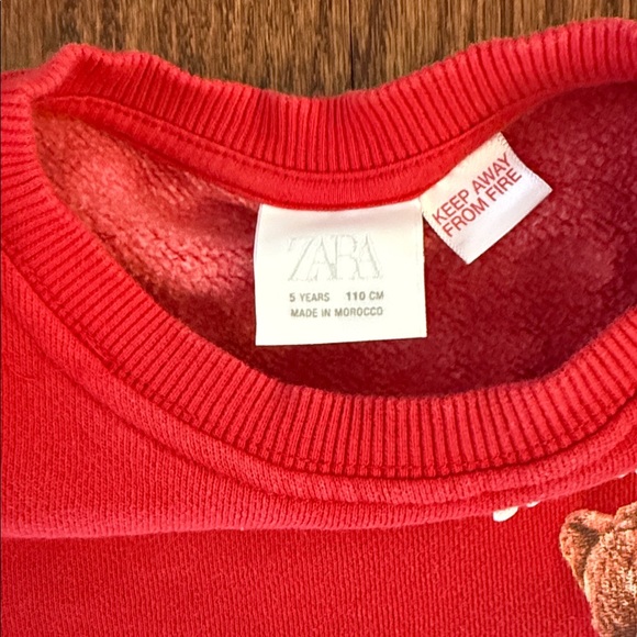 Zara Red Kids Sweatshirt - Besties Vibes Happy Friends - Picture 7 of 11